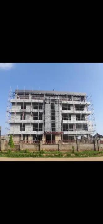 External Painting Works at Triune Built Towers Airport, Road Abuja